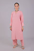 Veshbhoshaa Bluesaanchi Women'S Baby Pink Kurti With Trouser Pajama Set
